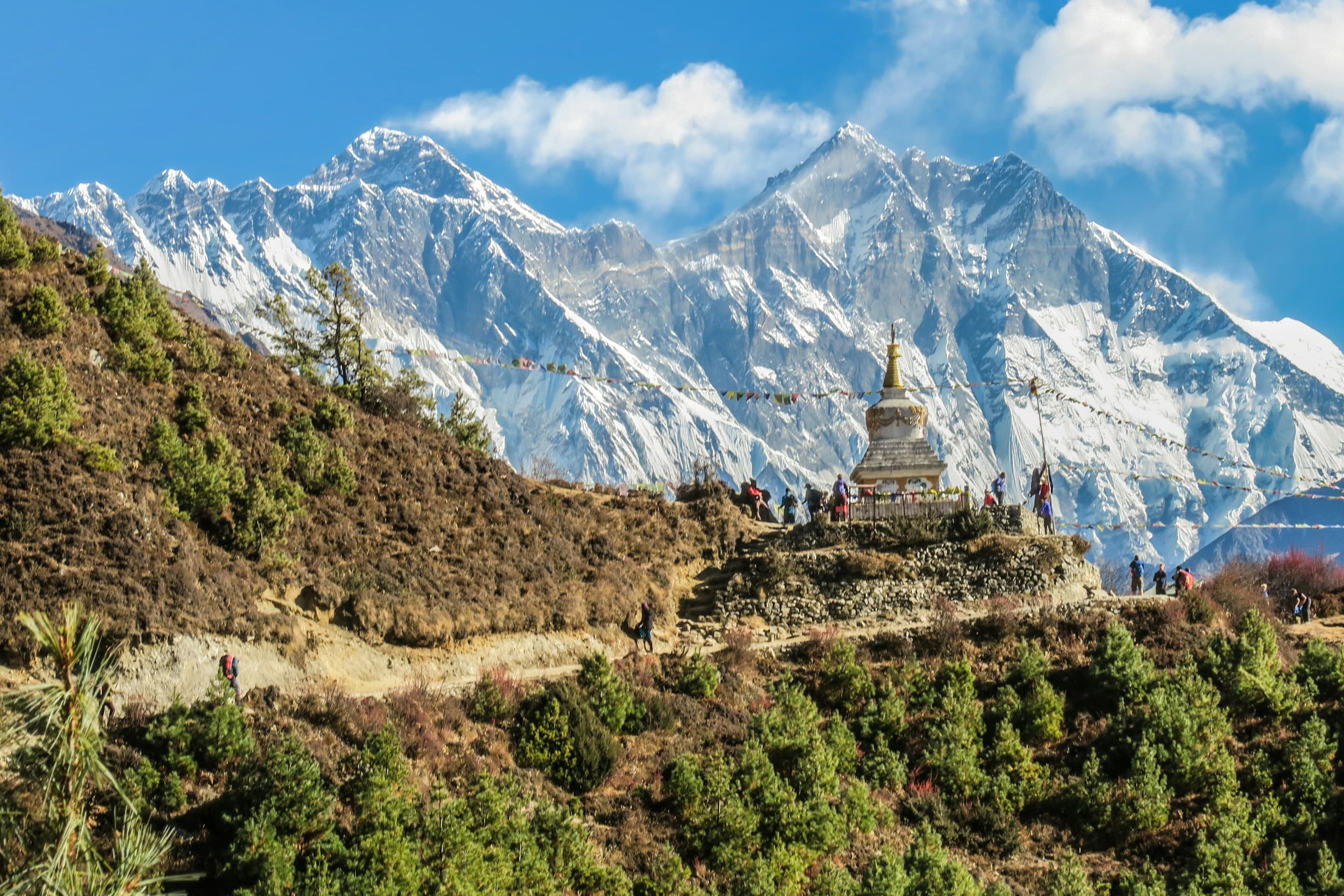 Scenic trekking landscape