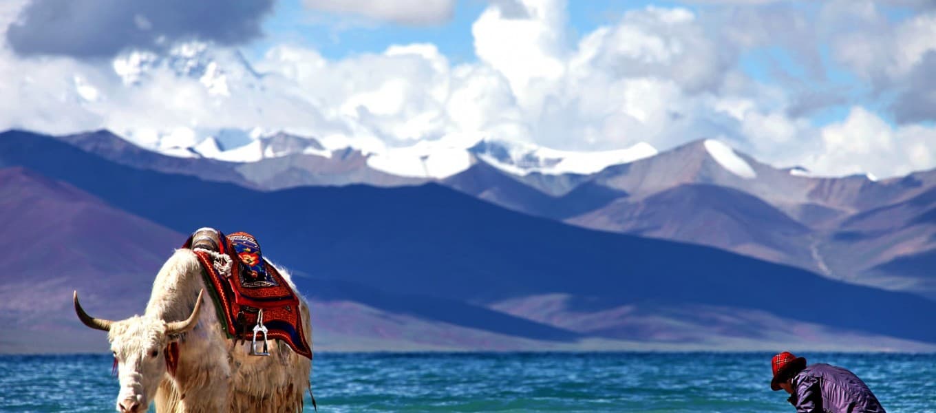 Namtso lake on the Tibetan plateau