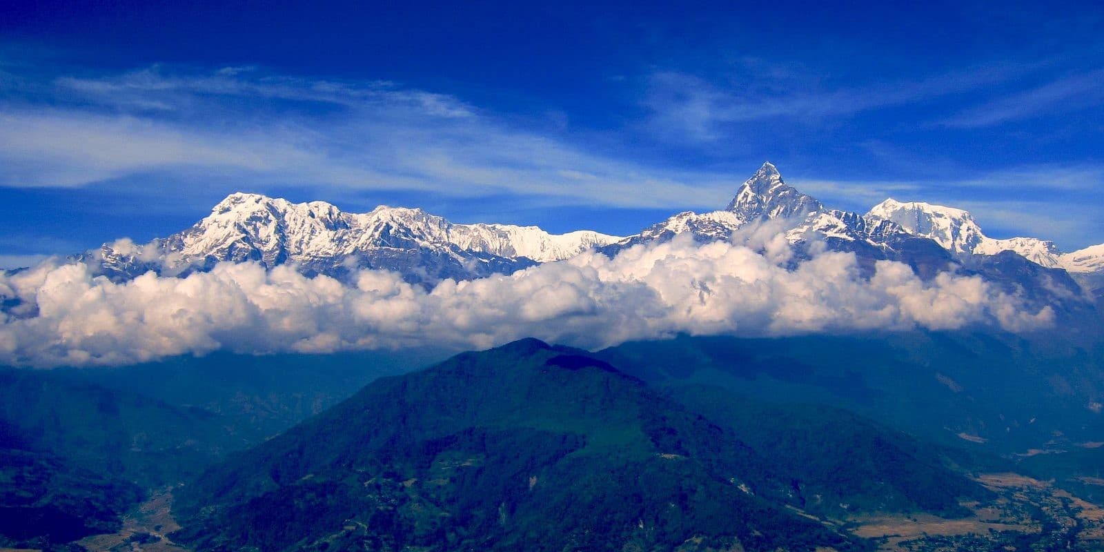 Annapurna range in the Nepal Himalaya
