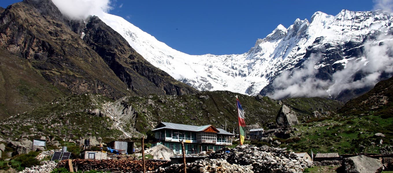 Langtang Lirung seen from the Rasuwa hills