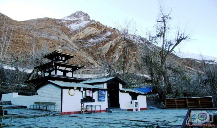 Pilgrims at the Muktinath temple complex