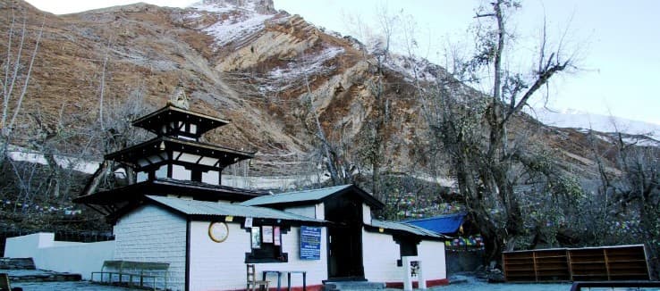 Muktinath temple in the Mustang district