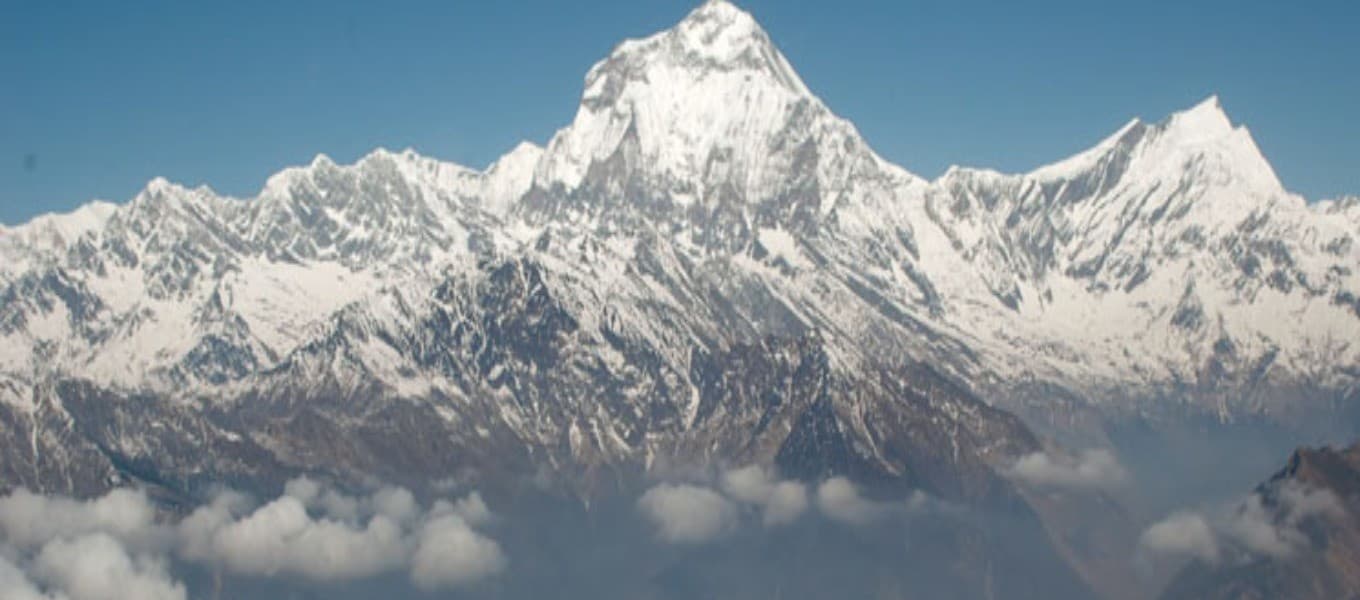 Dhaulagiri and Annapurna views from Khopra Danda ridge