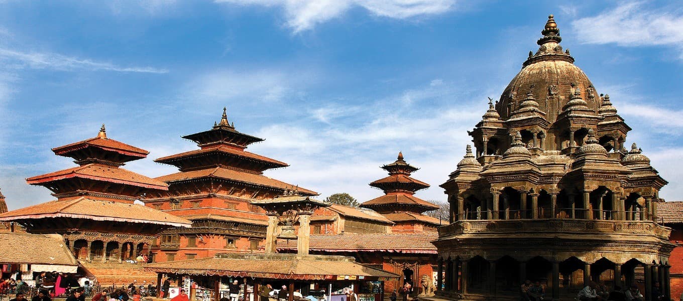 Hindu temple near Kathmandu on a pilgrimage tour