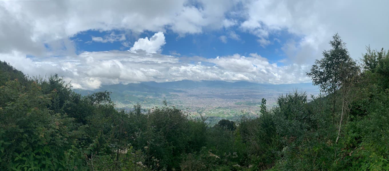 Himalayan view from Chandragiri Hill above the Kathmandu Valley